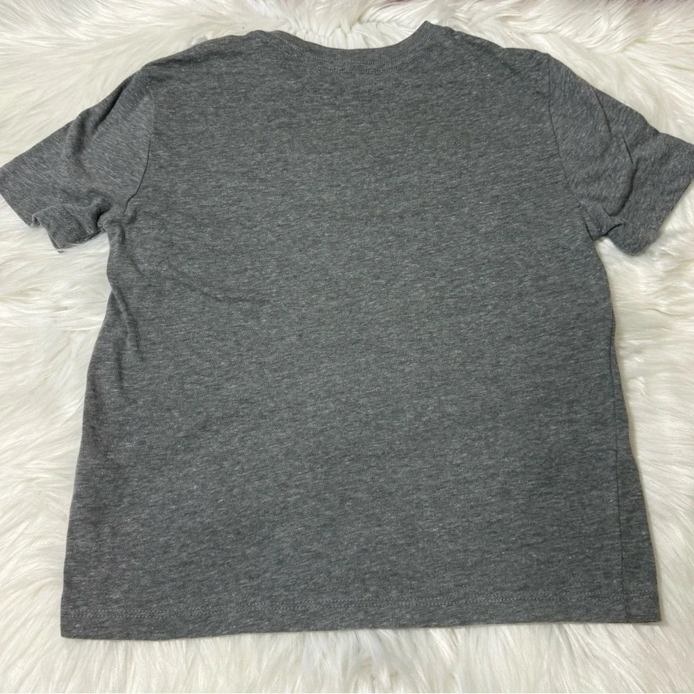 Old Navy Youth Boy Size Small (6-7) Charcoal Gray Shirt With Spaceship Image